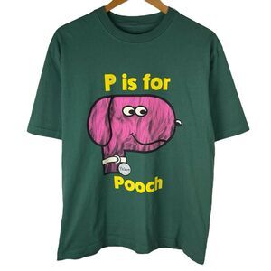 Palace Pets Are Key Mens L Shirt P Is For Pooch Logo Green Tee FW22 Streetwear
